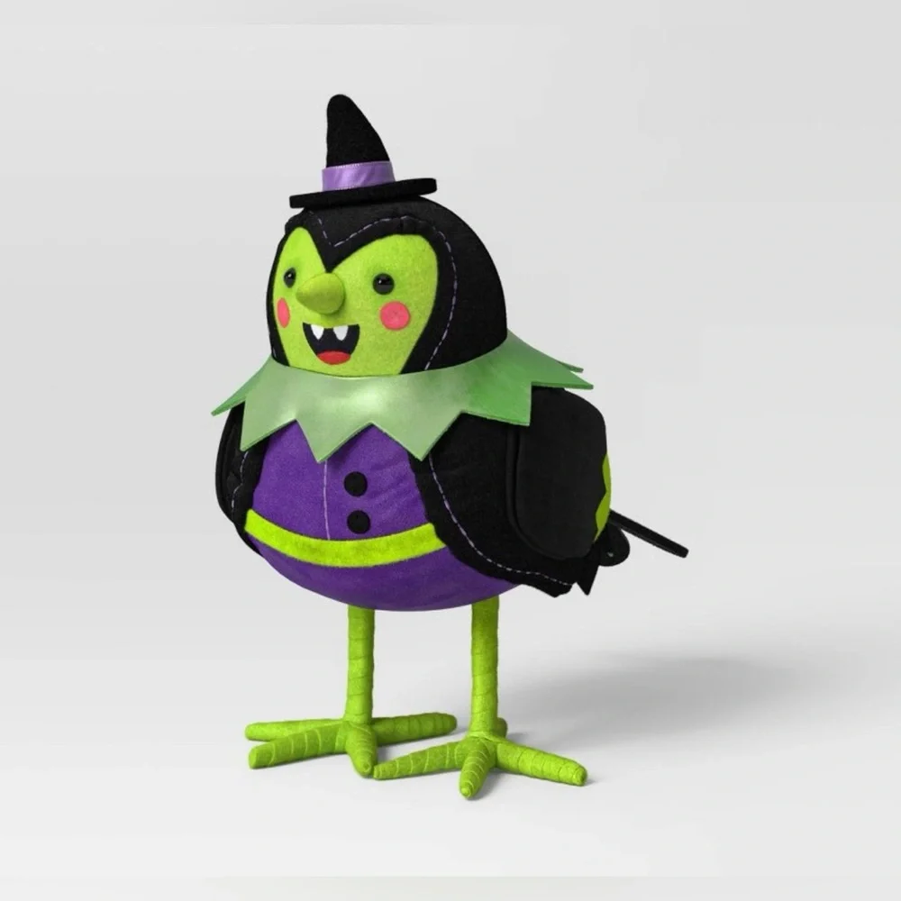 Target 2024 Hyde and Eek! Halloween Featherly Friends Fabric Bird Witch Spellma